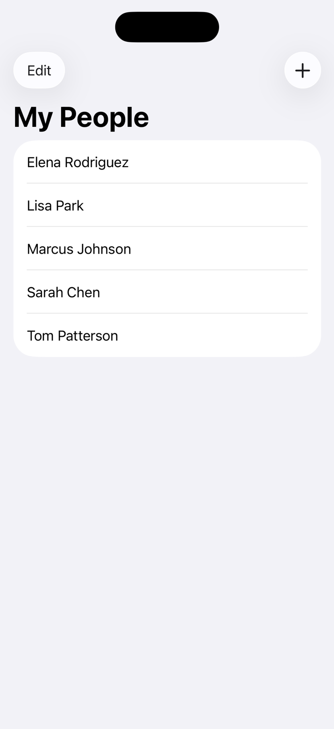 Build Rapport People List