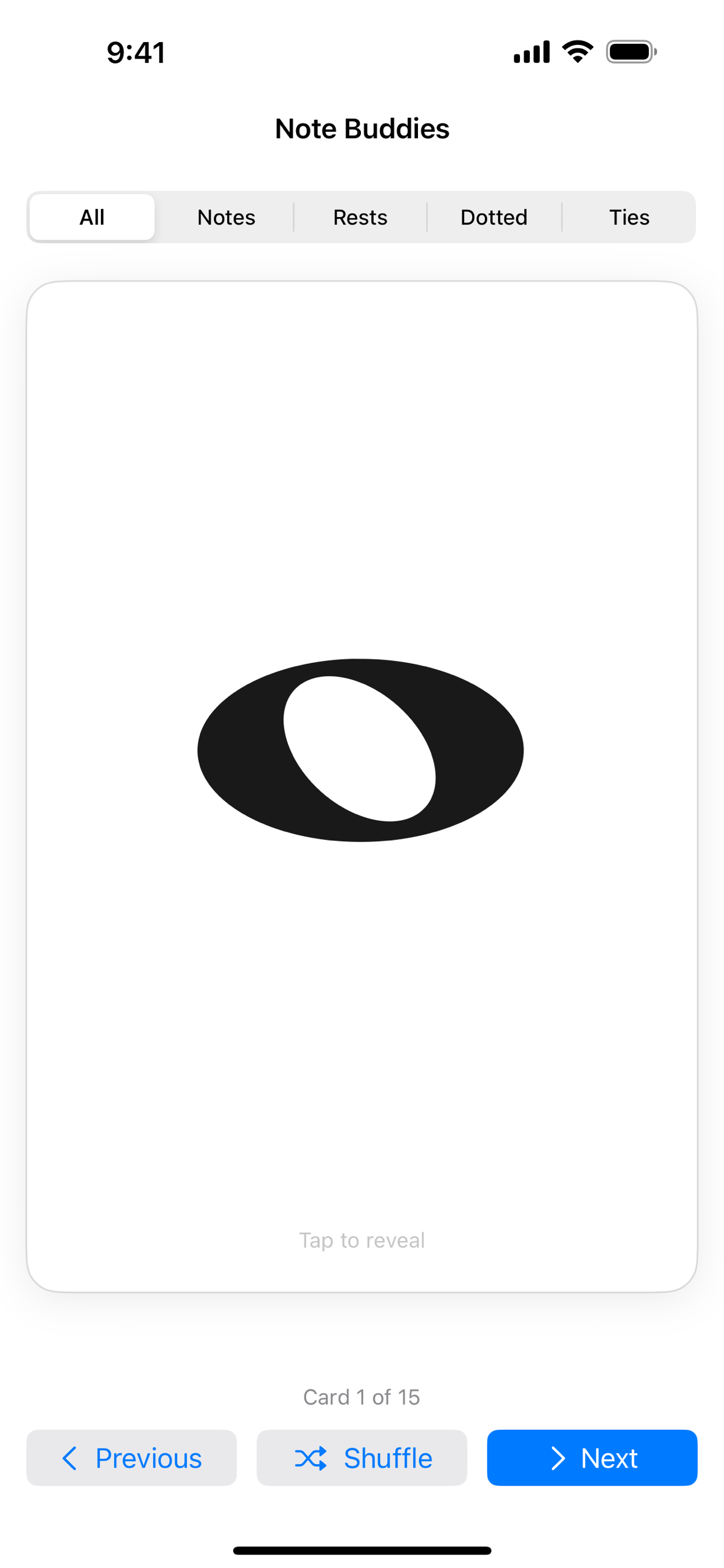 NoteBuddies flashcard front