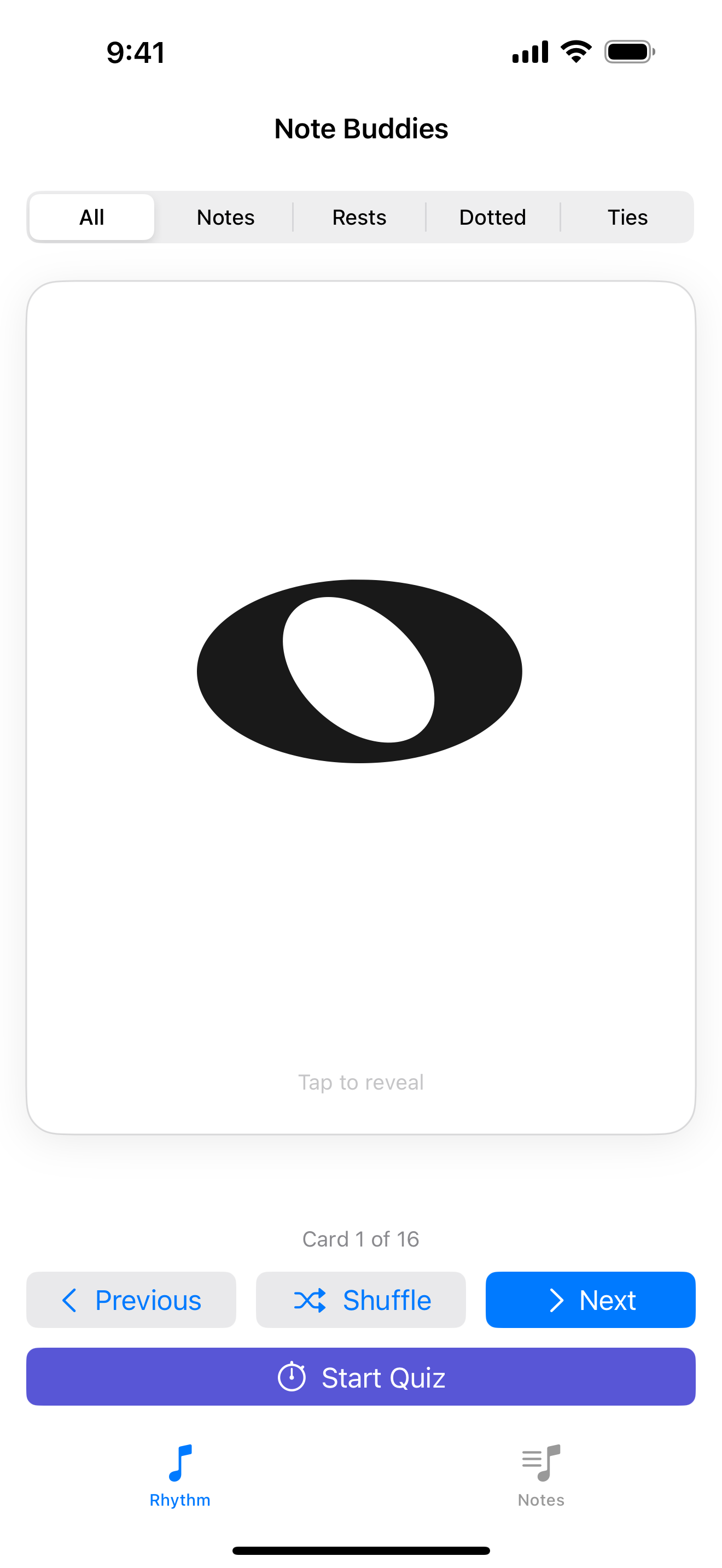 NoteBuddies flashcard front