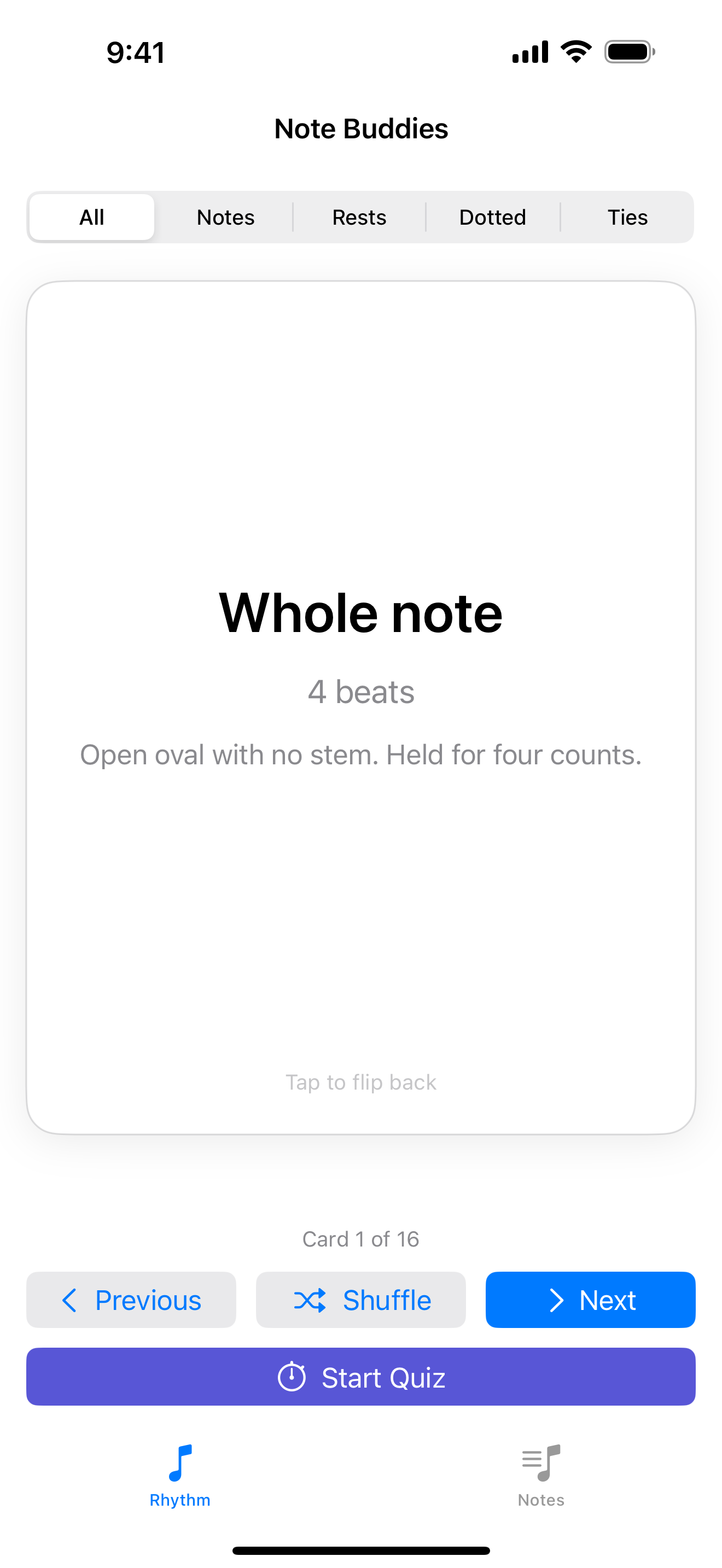 NoteBuddies whole note revealed