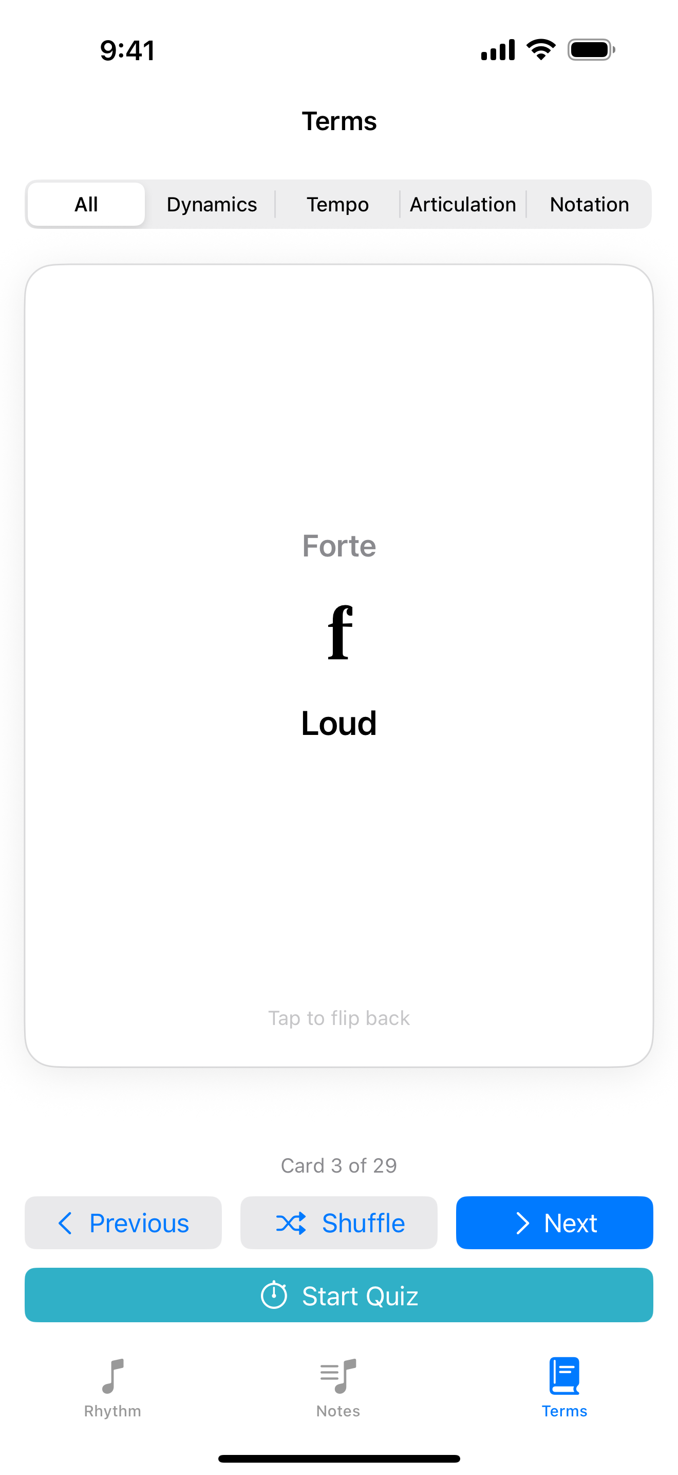 NoteBuddies music term revealed