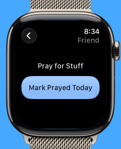 Prayer List Apple Watch screenshot