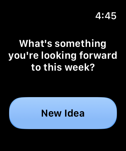 Wrist Banter prompt on Apple Watch
